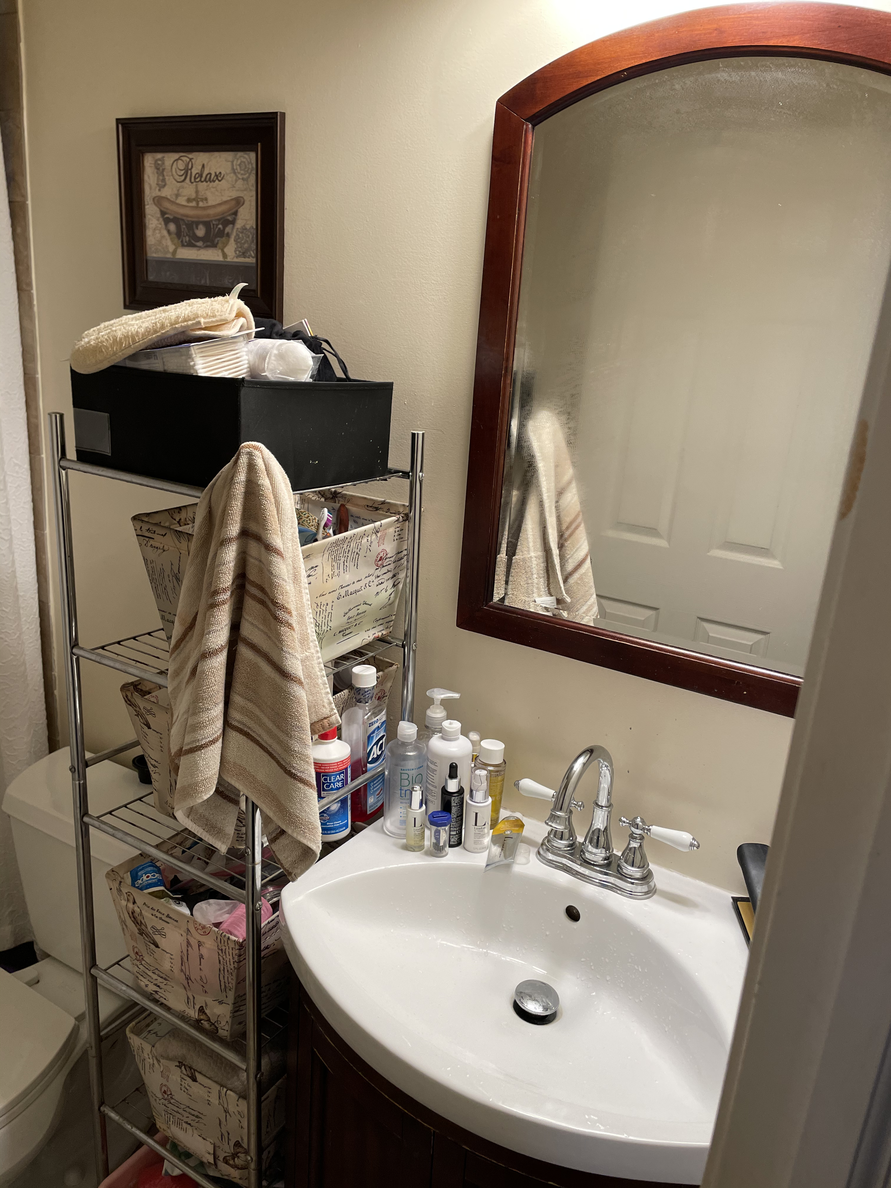 Pixie Tidy Bathroom before